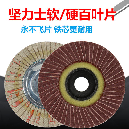 铁芯百叶轮软片硬片百叶片坚力士