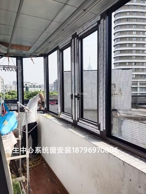 定制断桥系统门窗铝合金隔音窗隔热封阳台玻璃平开窗常州上门安装