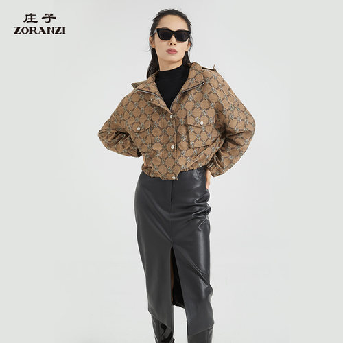 ZORANZI庄子春秋季短款风衣外套