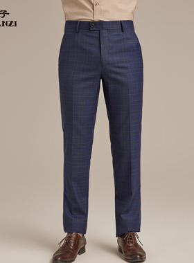 ZORANZI庄子男商务通勤直筒春秋长裤修身西裤羊毛西装裤ZTR1185L