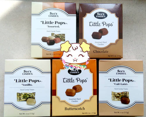 美国See's candies see s无棒棒棒糖 糖块4味/混合5款盒装选113g