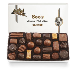 美国直邮See's Candies see s牛奶/黑/果仁软心混合巧克力454g