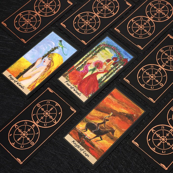 【官方正版】命运之轮伟特塔罗牌tarot78张英文烫金桌游卡牌