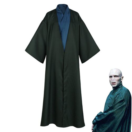 哈利波特cosplay伏地魔同款黑色长袍万圣节拖地大码双层巫师装