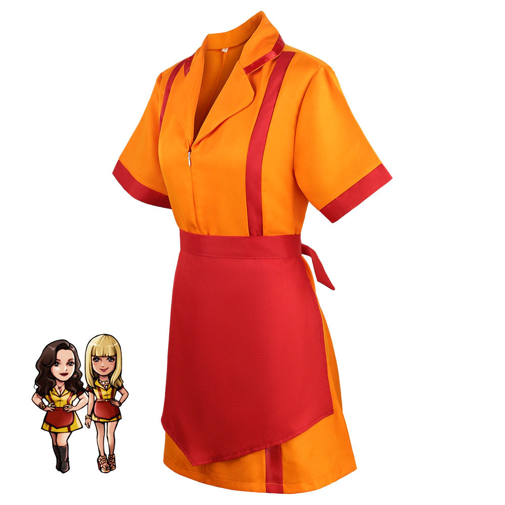 美剧同款破产姐妹cos服酒吧快餐女仆破产姐妹cos工作服演出服