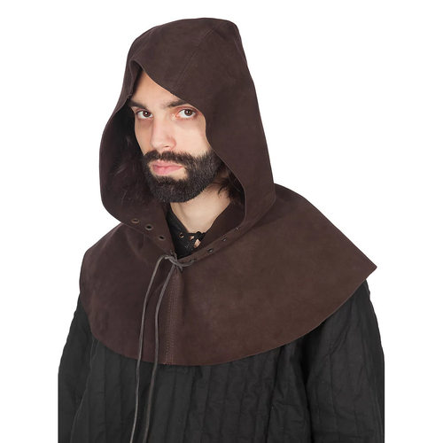 欧洲中世纪万圣节复古文艺复兴北欧维京带帽斗篷cospiay服装道具