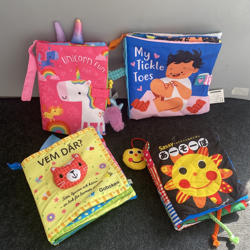 满38包邮 出口动物昆虫宝宝布书响纸 BB器早教益智布书动物英文认,玩具/童车/益智/积木/模型,宝宝布书/撕撕书/忙碌书,淘宝优惠券,粉丝福利购,淘宝优惠卷