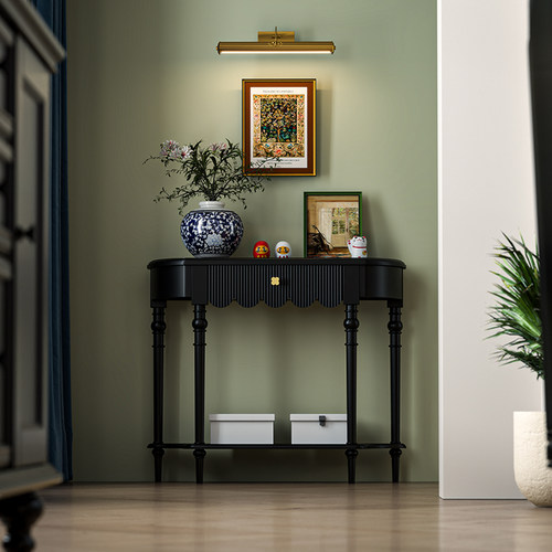 吉森木业玄关台玄关柜全实木