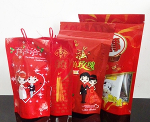 怡恋结婚用品中国风创意婚礼塑料糖袋结婚袋子包邮喜糖婚庆糖盒