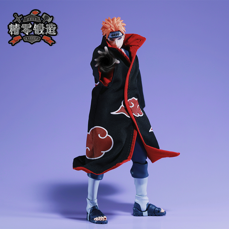 【精零锻造 现】SHF 火影忍者佩恩天道 晓组织布衣外袍 可动人偶