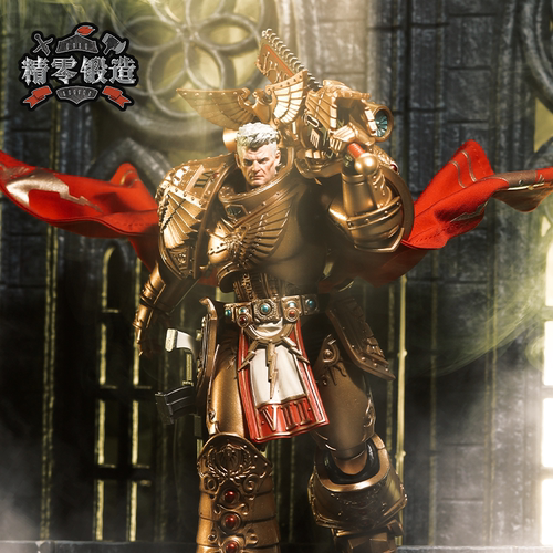 【精零锻造 现货】暗源战锤30K帝国之拳罗格·多恩七军团基因原体