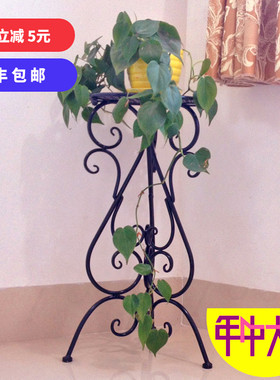 铁艺欧式室内客厅绿萝吊兰花架