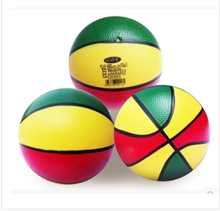 哈哈球PVC皮球8.5寸篮球西瓜足球户外运动球类传统休闲儿童男玩具