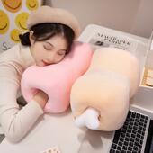 可爱肌肉骨午睡枕趴睡枕学生办公室午休枕头儿童神器睡觉抱枕靠垫