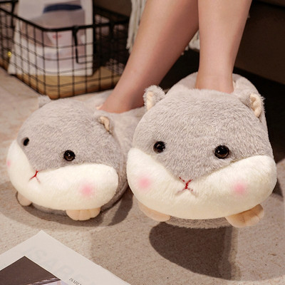 棉拖鞋女可爱包跟毛绒家居情侣款