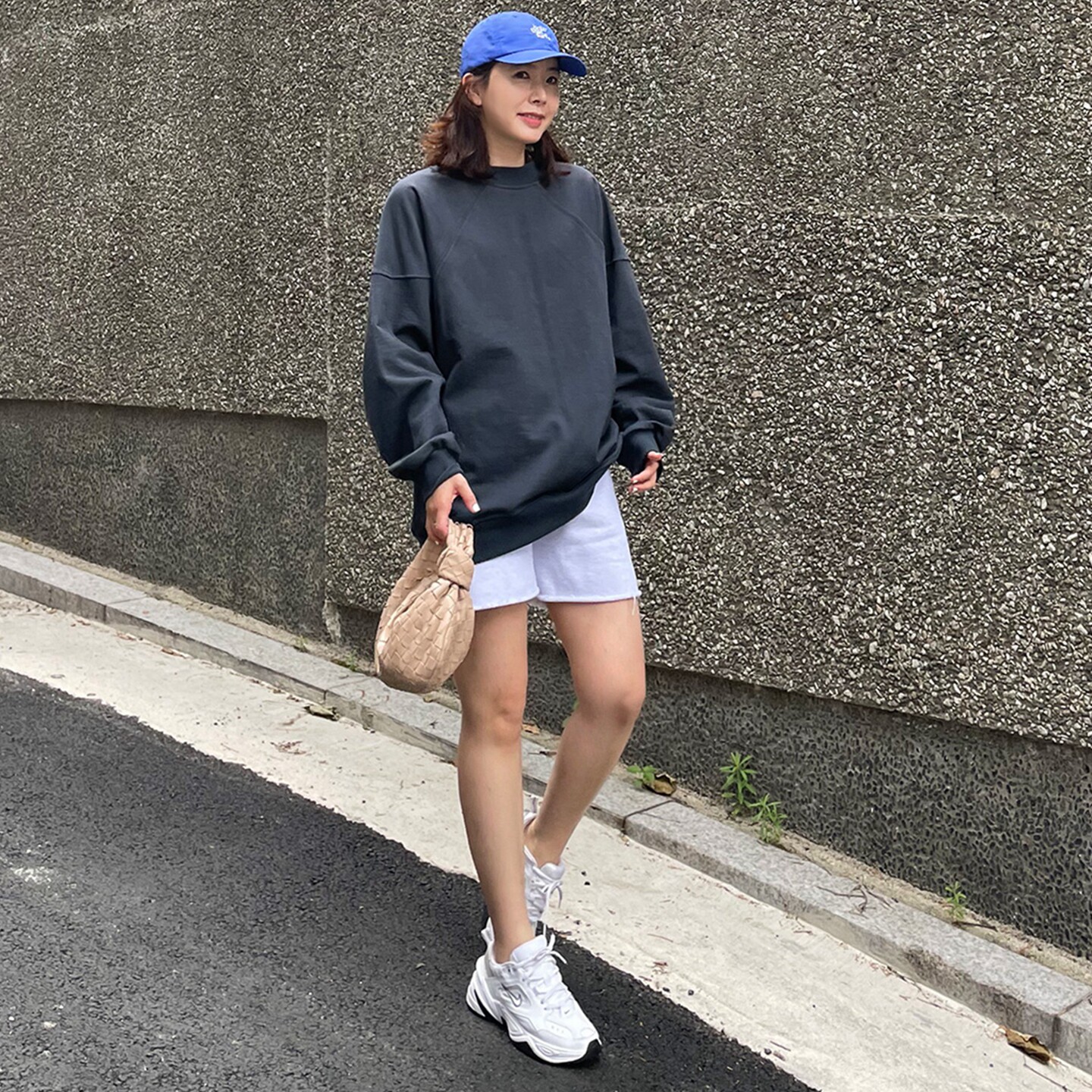 韩国女装圆领套头宽松显瘦卫衣