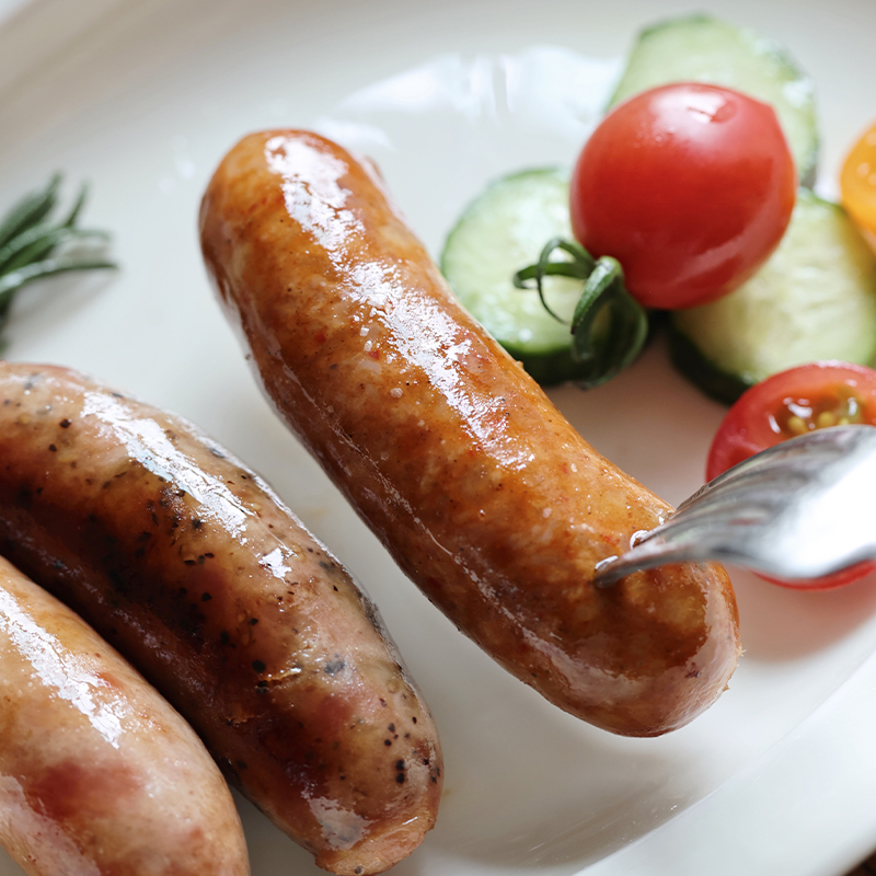 SF！悟空家纯肉烤肠台北士林风味香肠黑胡椒脆皮火腿肠热狗肠肉肠