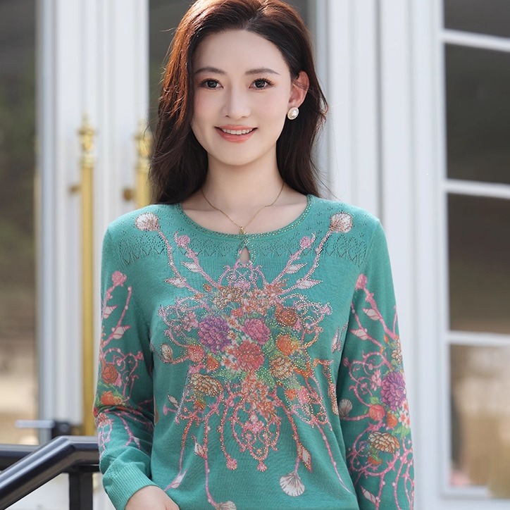 2025秋上新天丝羊毛衫水滴领