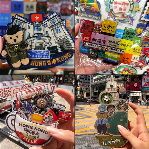 香港文创冰箱贴锦绣唐朝包邮