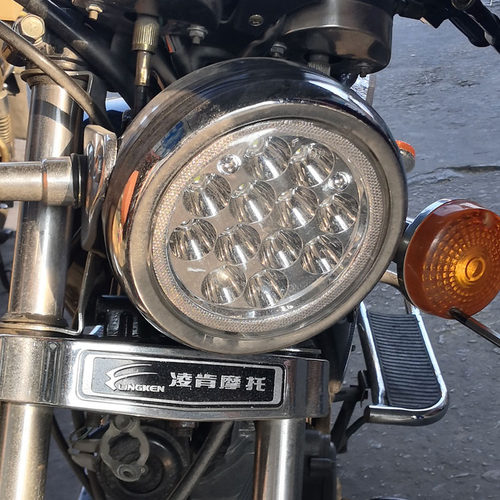 豪爵HJ25铃木GN125摩托车LED大灯