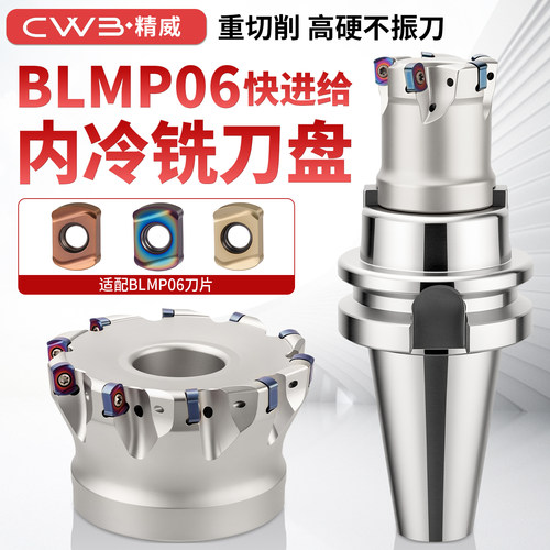 BLMP0603R内冷铣刀盘双面快进给铣刀盘BLMP0603R铣刀片平替特固克