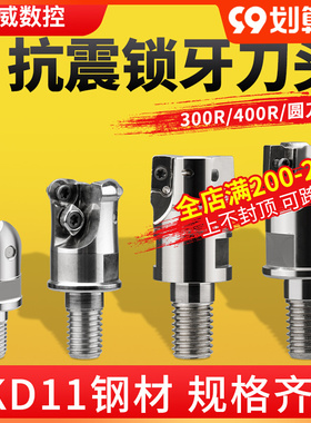 分体式BAP300RBAP400R锁牙式铣刀头1604数控抗震刀杆1135螺纹刀头