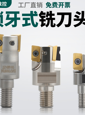 分体式BAP300RBAP400R锁牙式铣刀头1604数控抗震刀杆1135螺纹刀头