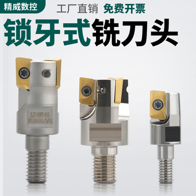 抗震锁牙刀头分体式铣刀头