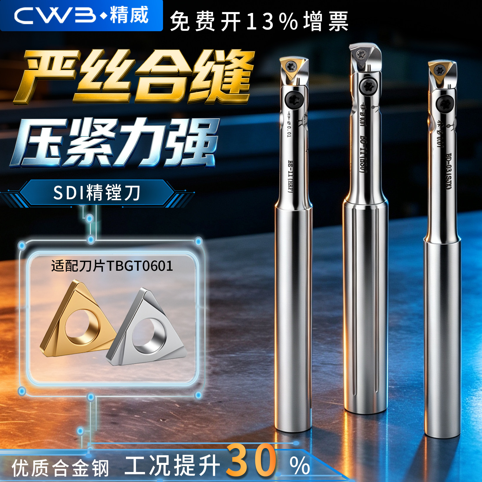 SDI精镗刀微调精镗头可调式精镗刀套装加工中心小孔径高速钢精镗图片