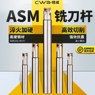 ASM铣刀杆1135 铣刀300R直角铣刀杆加工中心抗震1135刀杆加长R0.8