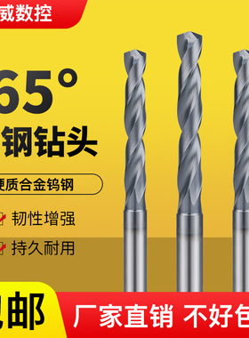65度钨钢钻头 合金钻头 进口超硬涂层高硬度不锈钢麻花钻0.5-25mm
