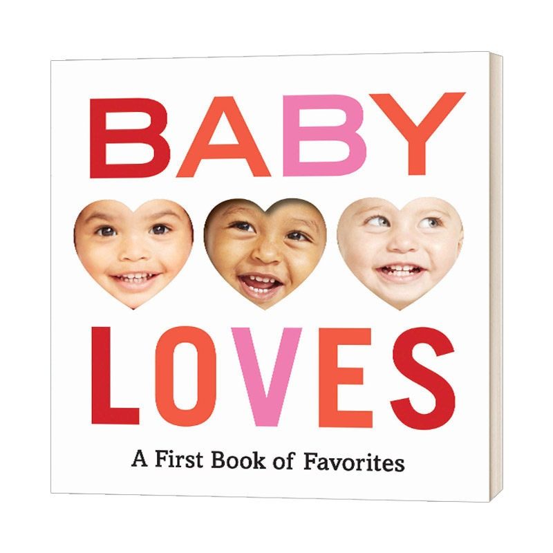 现货 英文原版 宝宝爱 情绪认知纸板书 低幼启蒙 baby loves: a first