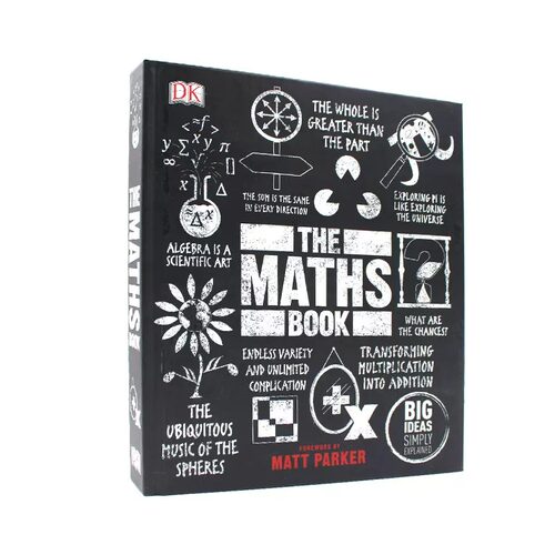 现货 英文原版 DK数学百科 The Maths Book DK百科系列 数学发展历史 自然 人工智能 英文版原版书籍 精装大开本