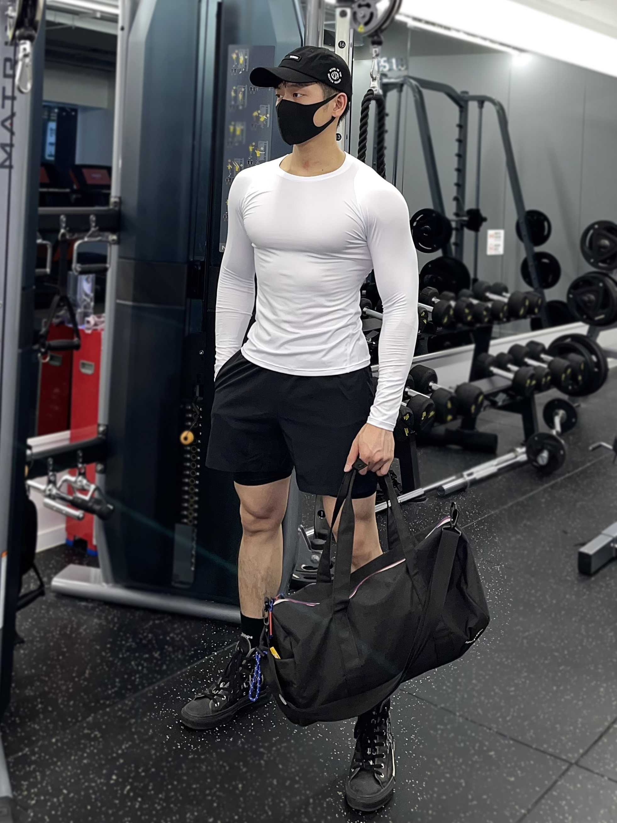 LONG SLEEVE MENS GYM WEAR SPORTS RUNNING TRAINING CLOTHES MUSCLE TIGHTS FALL WINTER QUICK-DRYING COMPRESSION SWEAT-WICKING BASKETBALL TOPS