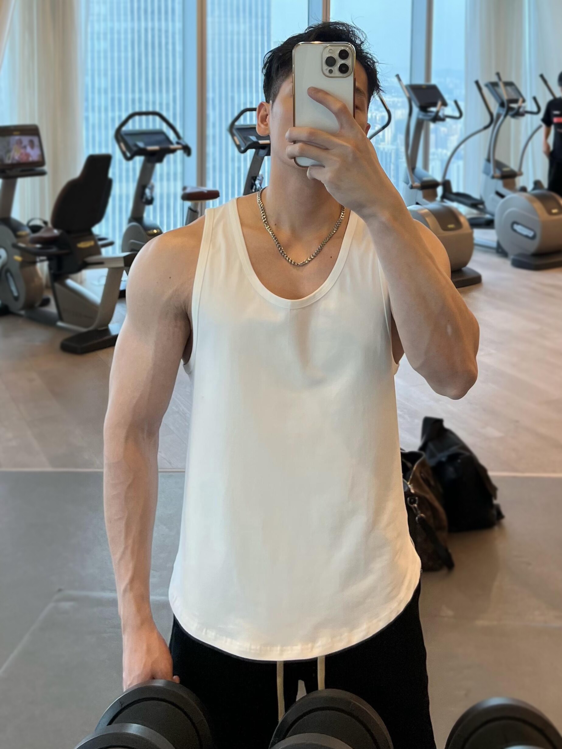 FITNESS VEST MENS SUMMER TRAINING LOOSE BASKETBALL RUNNING YOGA MUSCLE AMERICAN STRETCH TIDE SPORTSWEAR TOP
