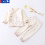 Bộ đồ lót mùa thu 2019 cho bé sơ sinh Bộ quần áo cotton sơ sinh Quần áo mùa thu cho bé 裆 không xương - Quần áo lót