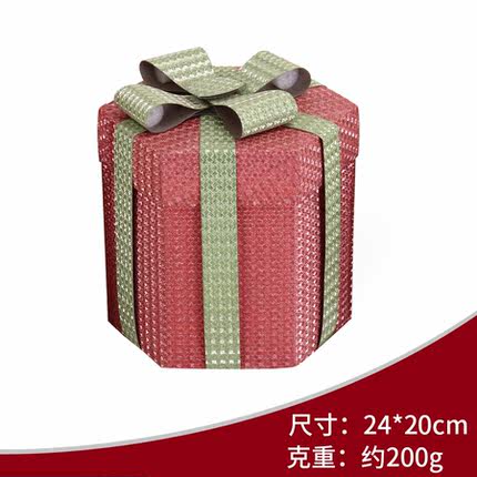 港恒圣诞节装饰礼物盒 酒店商场店铺圣诞节场景布置礼盒礼物包