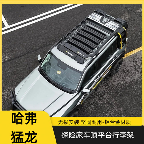 哈弗猛龙车顶拓展平台爬梯书包