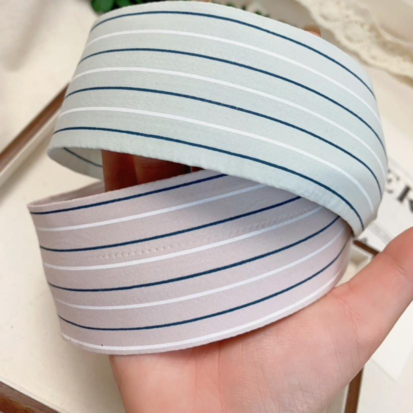 發家韩国新款条纹宽边发箍