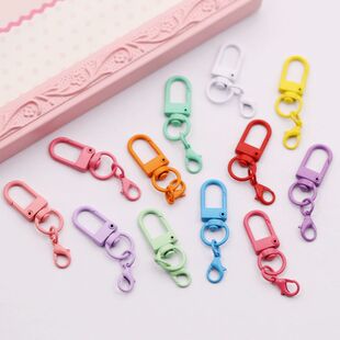 烤漆门扣挂14毫米龙虾扣钥匙扣彩色合金包包挂件配件diy饰品材料