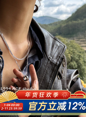 INS辣妹简约圆环吊坠项链