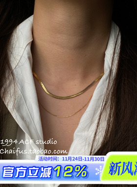 日韩简约轻奢风叠戴蛇骨链