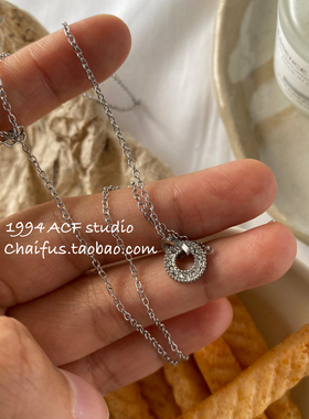 日韩风简约镶嵌小蛮腰项链