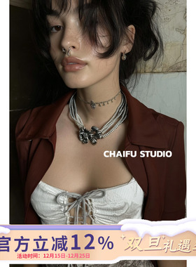 欧美夸张液态金属夸张项链