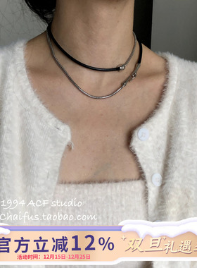 欧美朋克嘻哈小众拼接项链