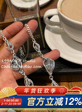 小众清新不规则树脂液态项链