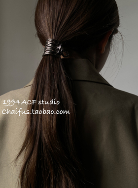 柴夫工作室/F460 简约小众高级感ins线条小抓夹马尾设计感发夹