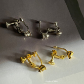 柴夫工作室 无耳洞福利耳钉耳环耳钩耳夹转换器螺旋夹 E505