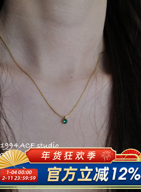 INS简约百搭细闪锆石项链