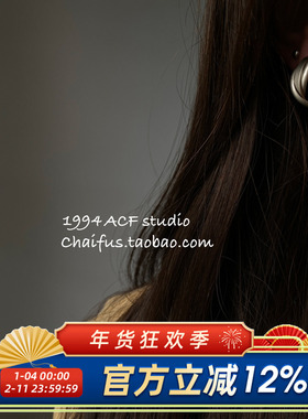 柴夫工作室/E425 小众高级感缠绕C型耳钉港风素圈简约气质耳环